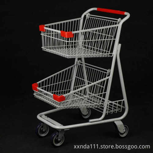 Double Basket Shopping Cart